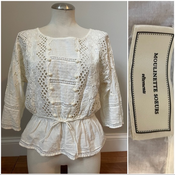 Moulinette Soeurs Tops - Anthropologie cream top